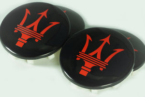 Maserati Black/Red Center Cap