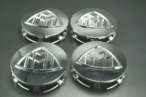 Mercedes Benz Maybach Wheel Center Hub Cap Cover Chrome 4 PCS 75mm NEW